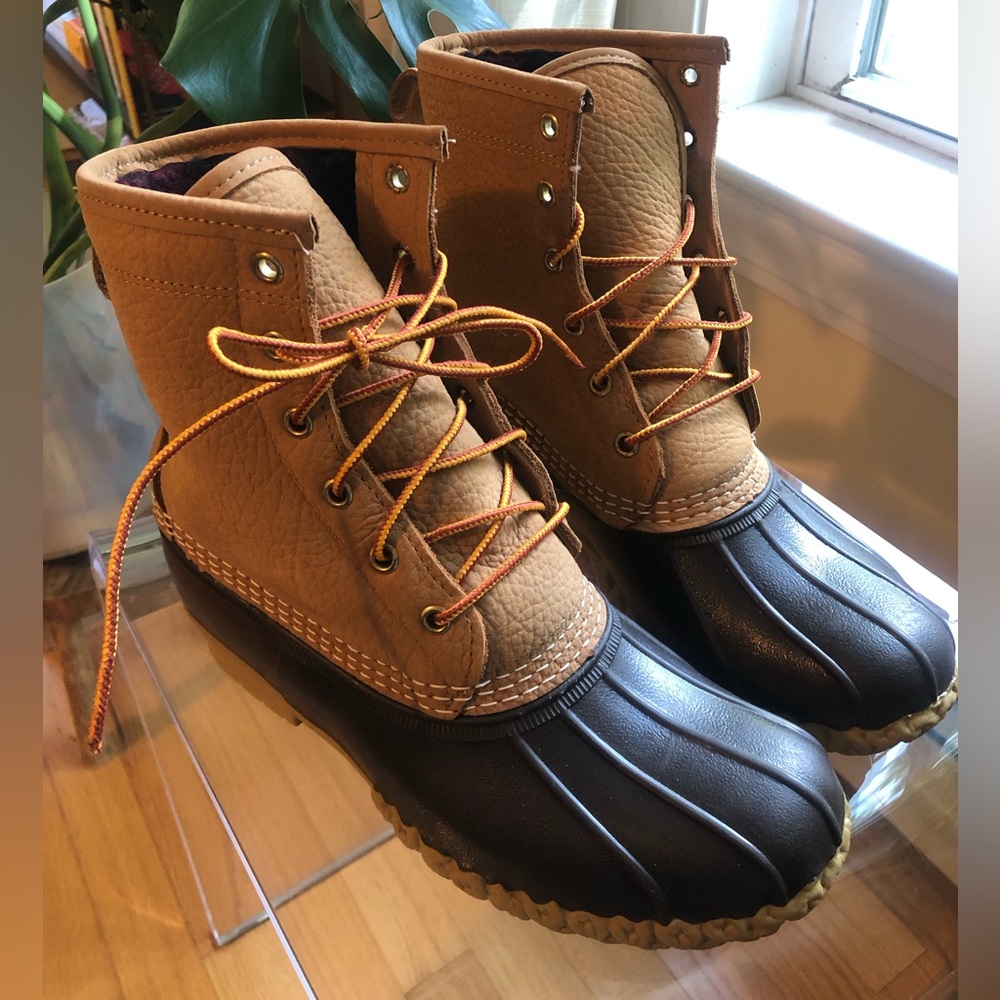 New LL Bean duck boots 8” lined